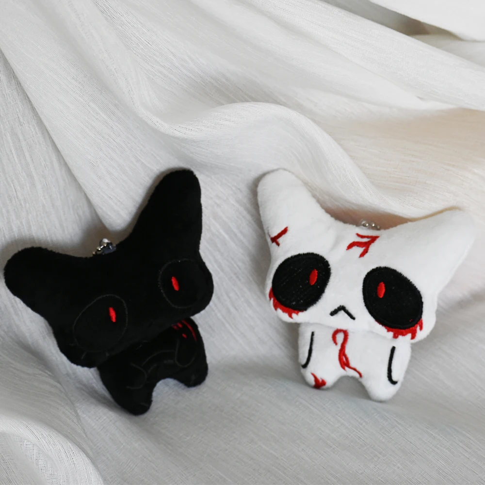 Halloween Horror Plush Keychain Creepy Bloody Monster Doll Goth Bag Charm Scary Accessories Party Charm Gifts