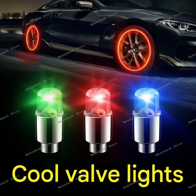 

tire burst light car warning light bicycle electric vehicle air nozzle flash