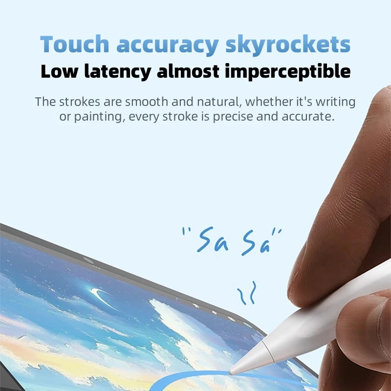 موديل جديد 2025 مناسب لقلم Apple Pencil المغناطيسي اللاسلكي للشحن المزدوج للشحن بالسعة قلم iPad M2/M3/M4 #4