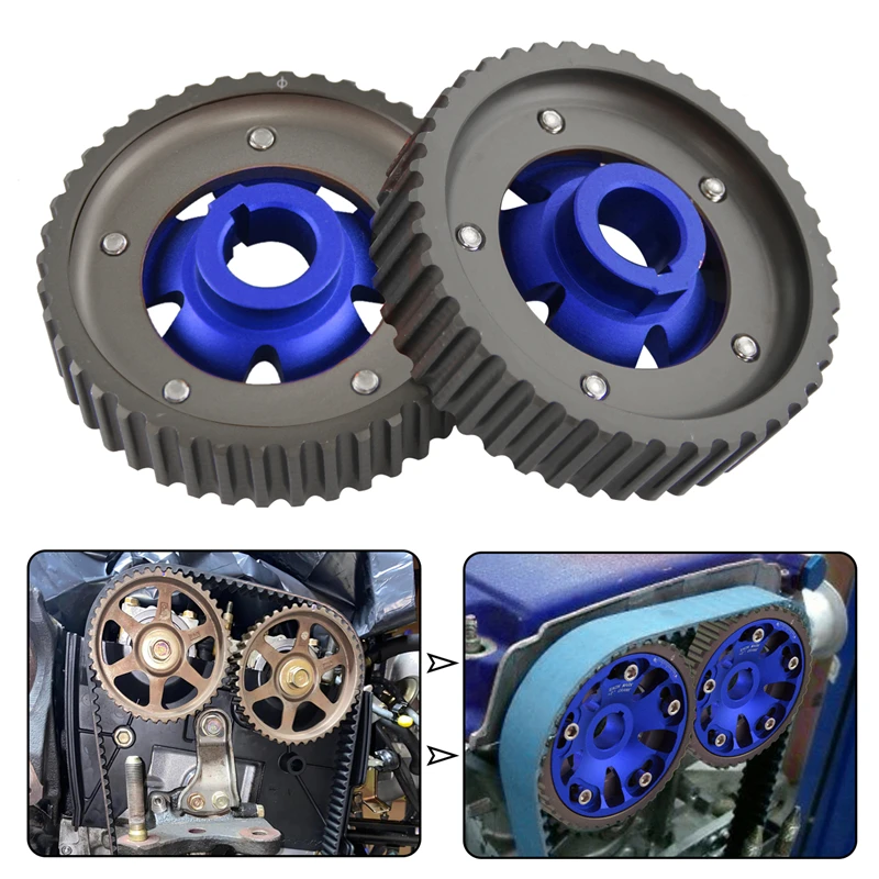 2pcs Adjustable Cam Gears Fit for Honda Accord SiR-T Prelude Base, Type SH 97-01 Prelude Si VTEC 93-96 H22 DOHC VTEC