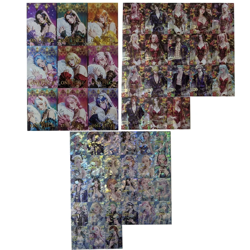 

Japanese Anime One Piece Charlotte Pudding Uta Nami Nico Robin Collectible Cards Christmas Birthday Gifts Children's Toys