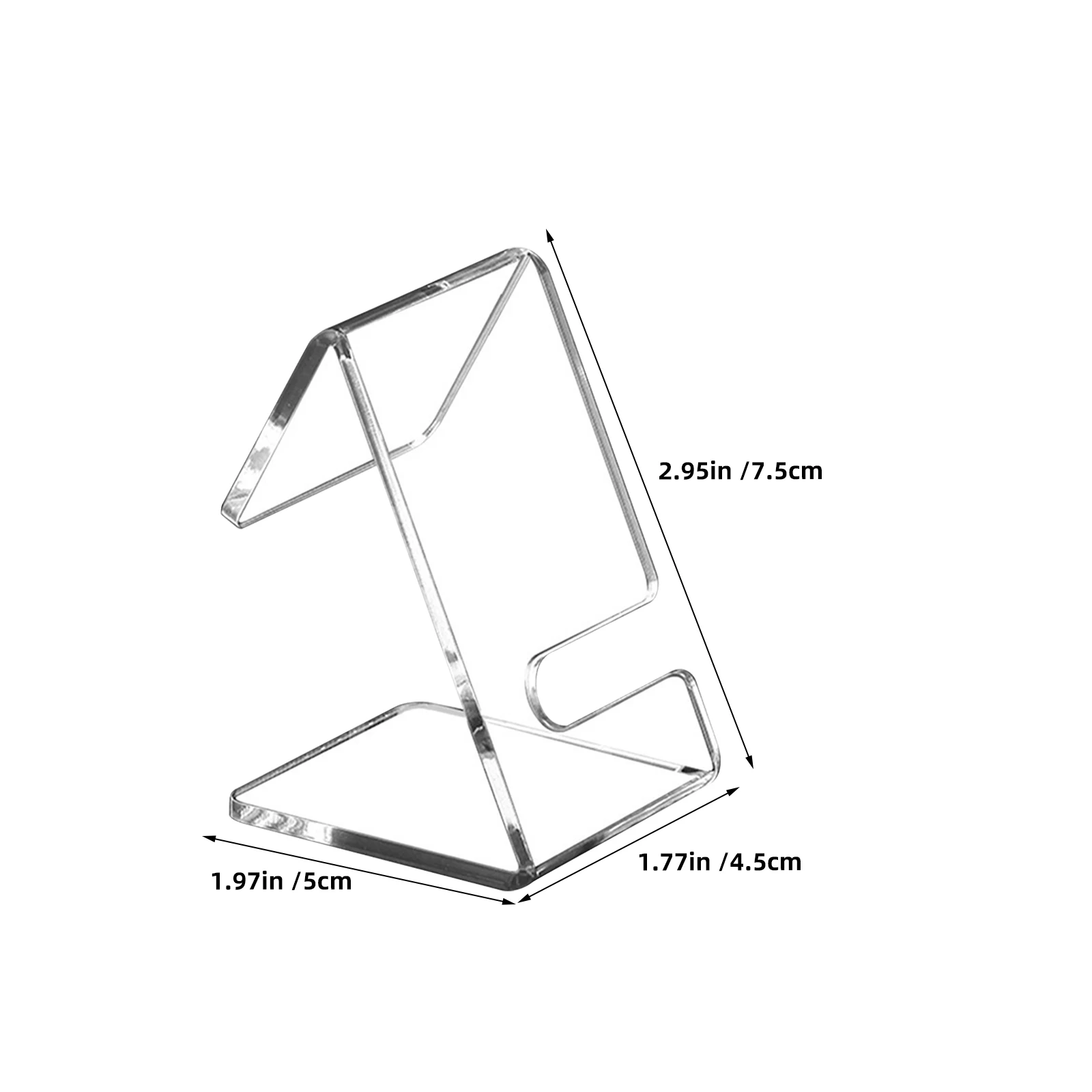 2 Stück transparente Uhrenhalter für Uhren, ästhetische Sonnenbrillen, Augenständer, dekorativer Schreibtisch