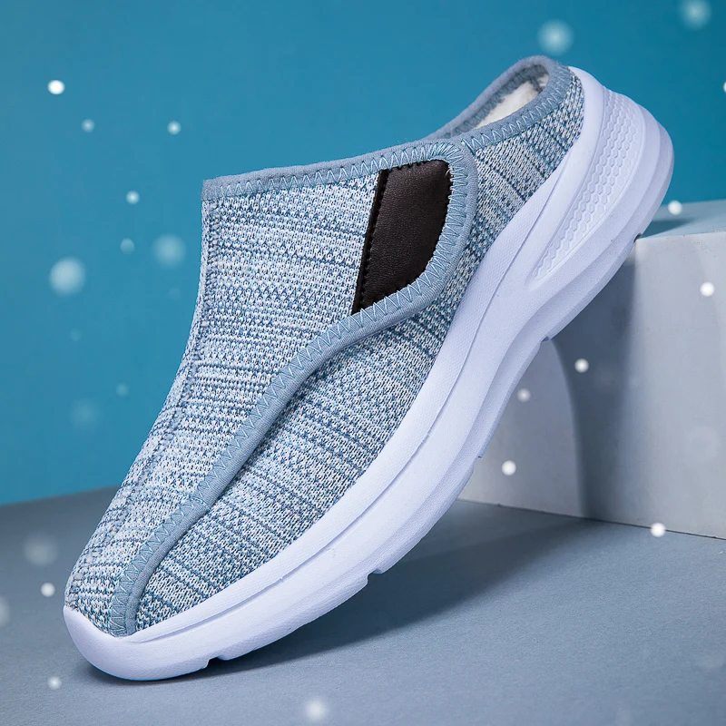 

Autumn and Summer Casual Slippers Men's Unisex Half Foot Slippers - Comfortable Elastic Garden Shoes Women's Sizes Cotton Shoes