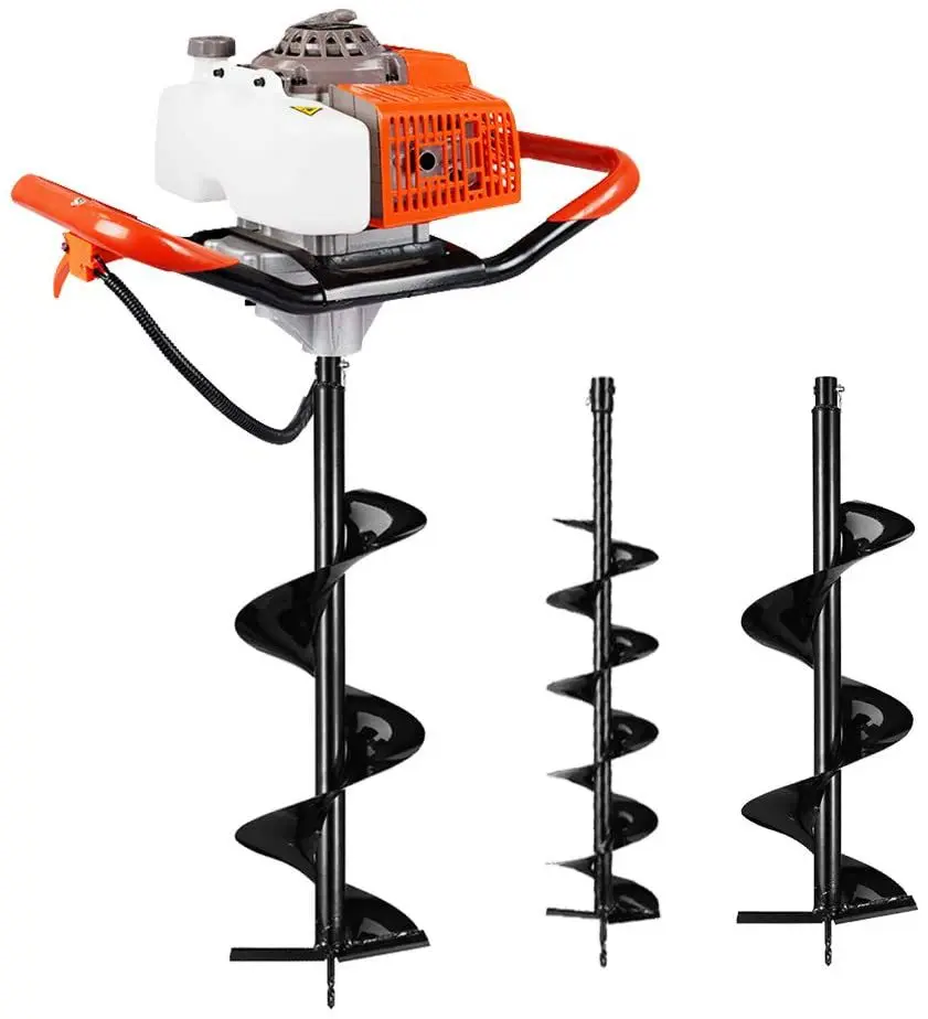 High power 1400 watt two stroke engine 51.7cc cordless winch drilling machine