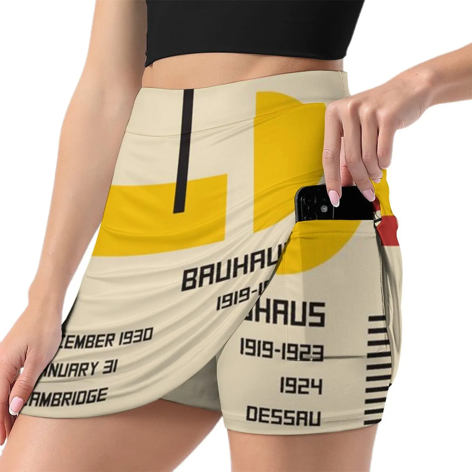 BAUHAUS falda de pantalón a prueba de luz para mujer, ropa coreana, falda femenina para mujer