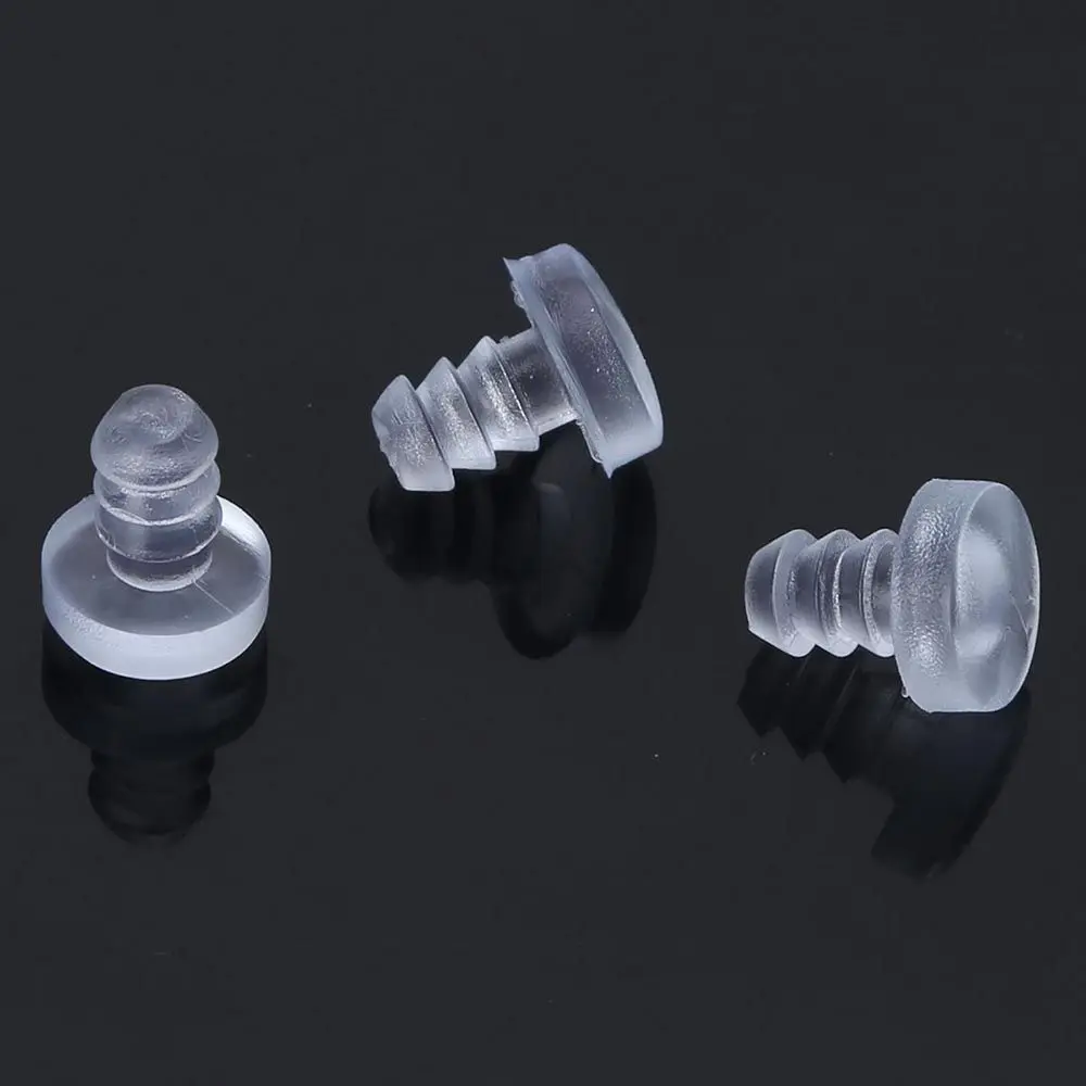 20pcs PVC Soft Clear Transparent Rubber Embedded Furniture Table Chair Leg Glide Slide Pad Floor Protector Shockproof