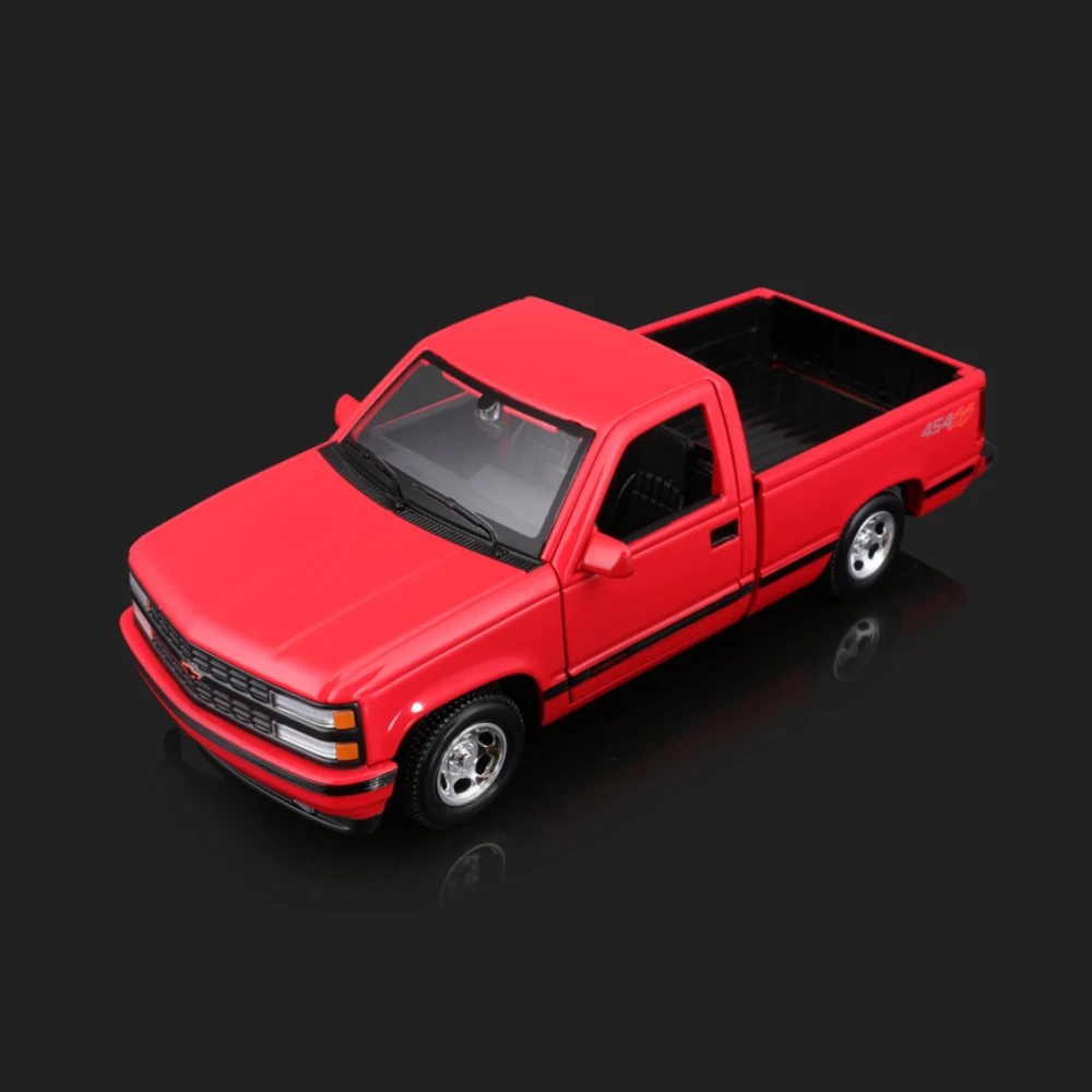 1:24 Maisto 1993 454ss Pickup Truck Red Transport Vehicle Model Die-Casting Alloy Male Car Model Collectible Ornament Boy Gift