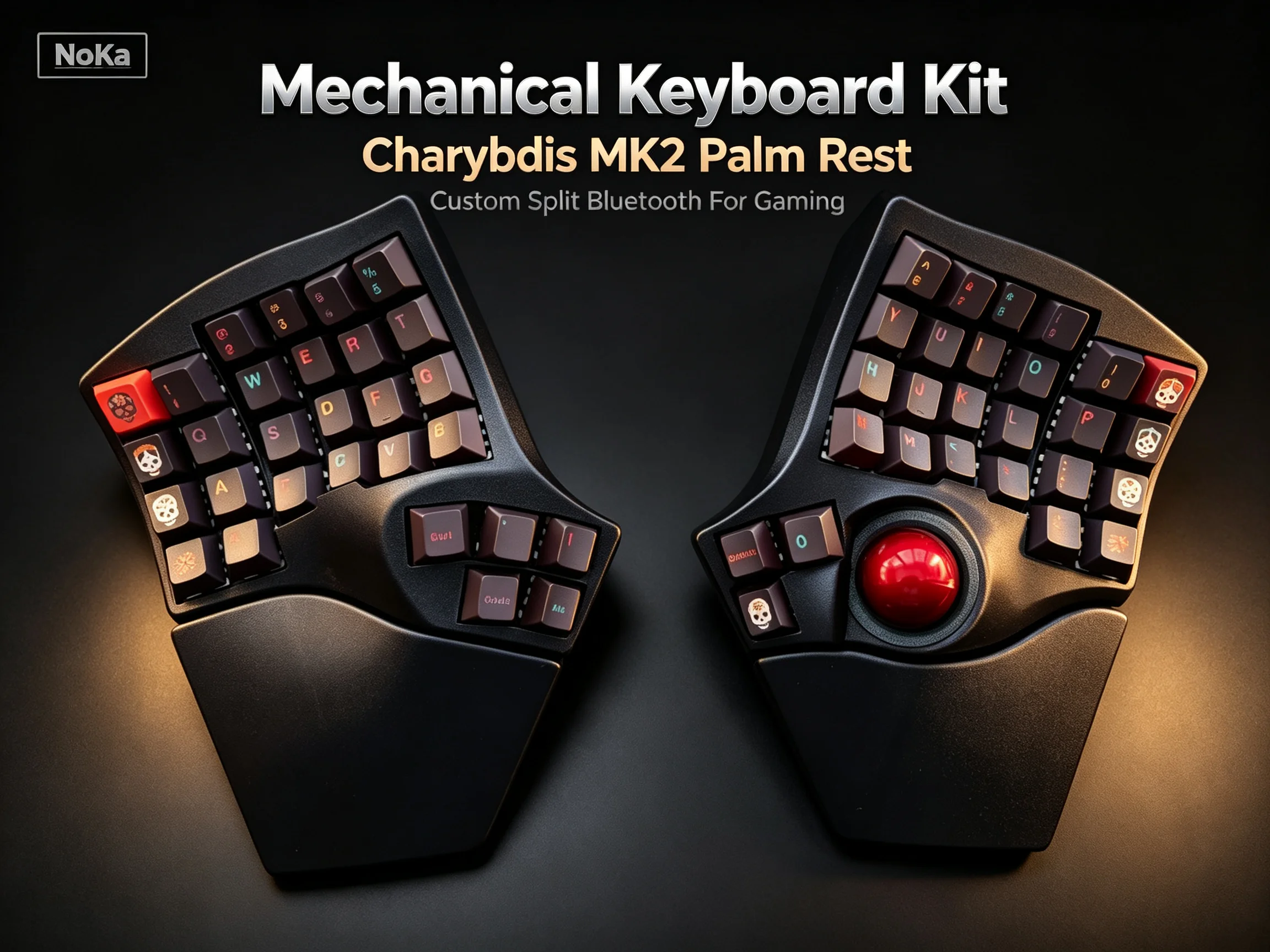 カスタムワイヤレス分割キーボードキット Charybdis MK2 パームレスト