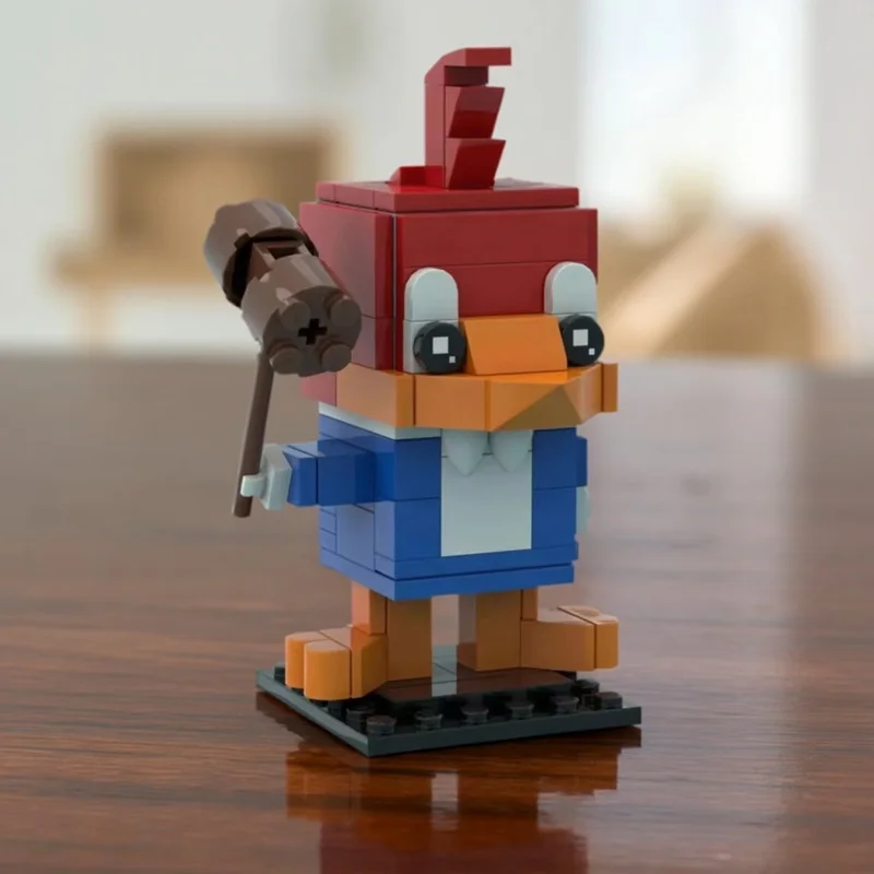 

Classic Animation Comedy Character Building Blocks MOC Creative Animal Woodpecker Mini Doll Model Children's Assembly Toys Gift