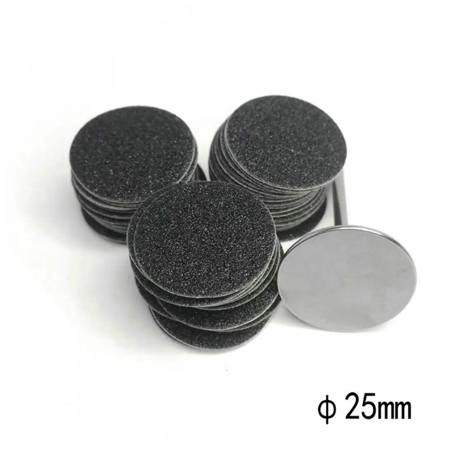 交換可能なサンディングペーパー 25mm 150グリット 電動角質除去器およびランプなしのネイルポリッシュ用交換パッド