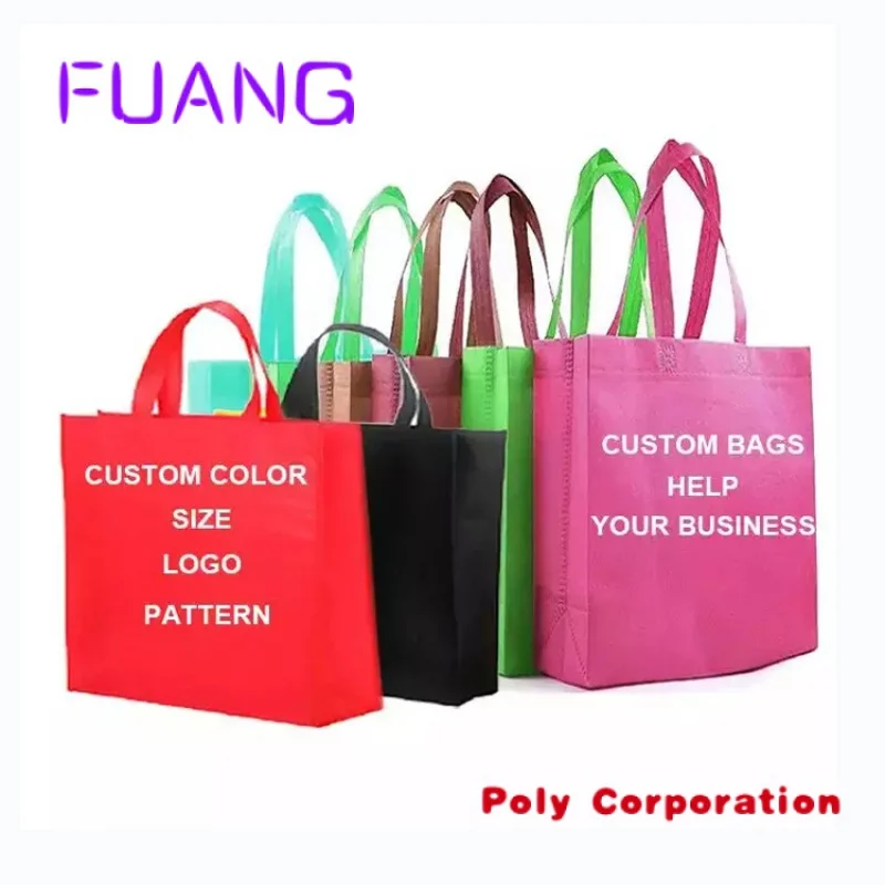 Custom  Recycle non woven fabric bag for shopping, custom eco friendly reusable shopping bag ,custom printed grocery tote bags w