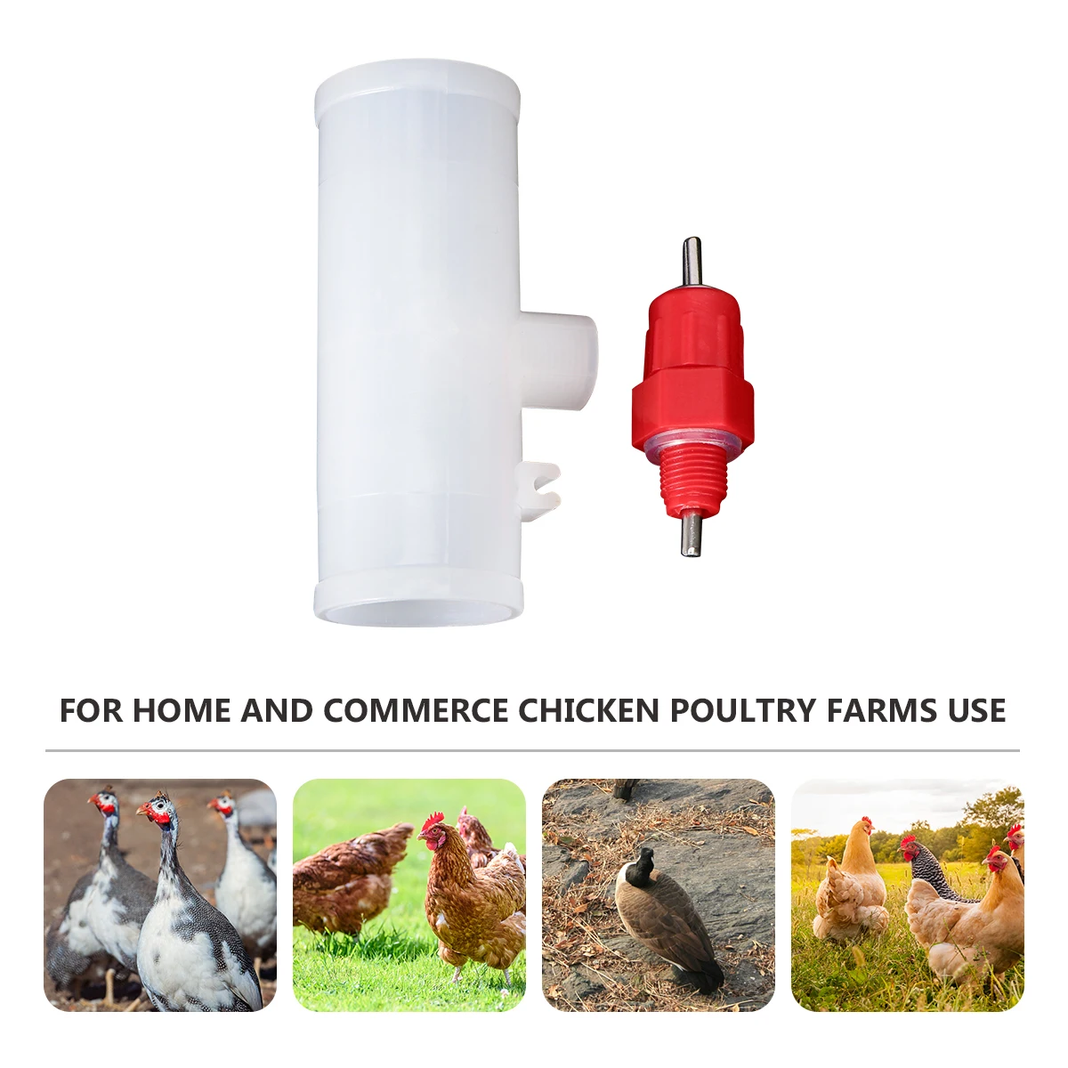 

20pcs Automatic Drinking Fountain Durable Chicken Water Cups Dispenser for Chicks Geese Ducks Poultry Farm Accessories