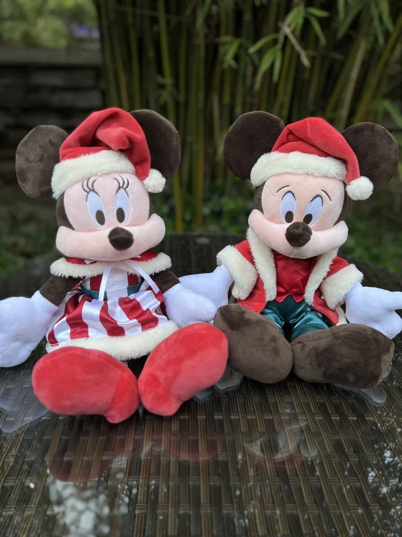 New Anime Limited Minnie Dolls Christmas Ornaments Disney Mickey Minnie Plush Toys Christmas Series stuffed toy