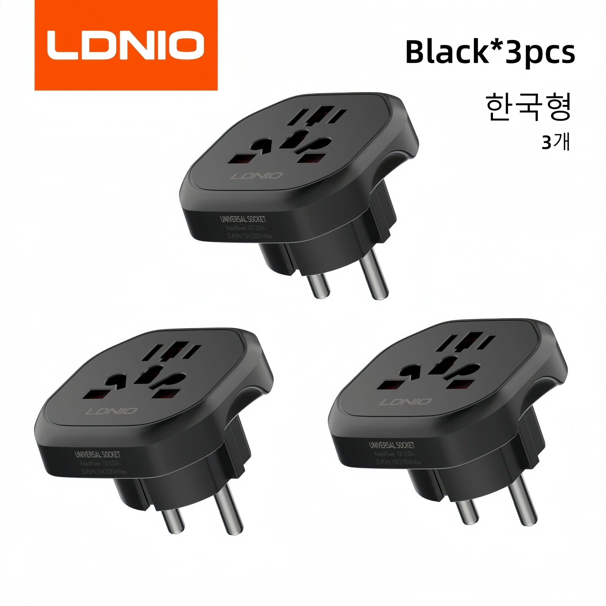 LDNIO Z7 Universele Stekkeradapter EU UK AU US Stekkerconverter Reisaansluiting Compatibel met 200+ landen Draagbare Reisaansluiting