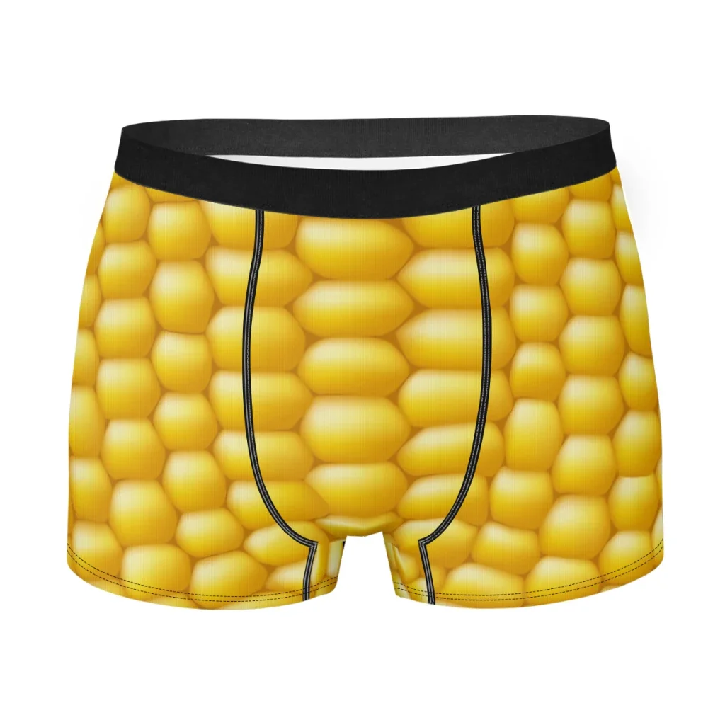 Corn Cob Background  Underpants Cotton Panties Male Underwear Ventilate Shorts Boxer Briefs