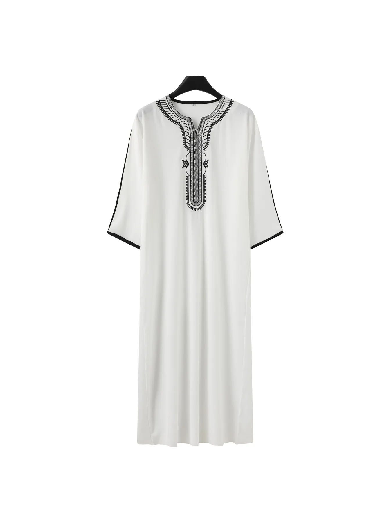 Muslim Men Long Robe Dishdasha Jubba Thobe Kimono Modest Islamic Dubai Saudi Abayas Prayer Abaya Kaftan Ramadan Morocco 2025