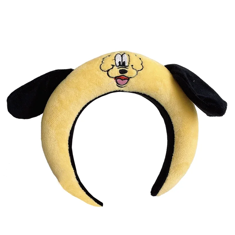 

Disney Cartoon Plush Ears Hairband Women Pluto Head Band Girl Goofy Headwear Kid Mickey Mouse And Donald Duck Hairband For Baby