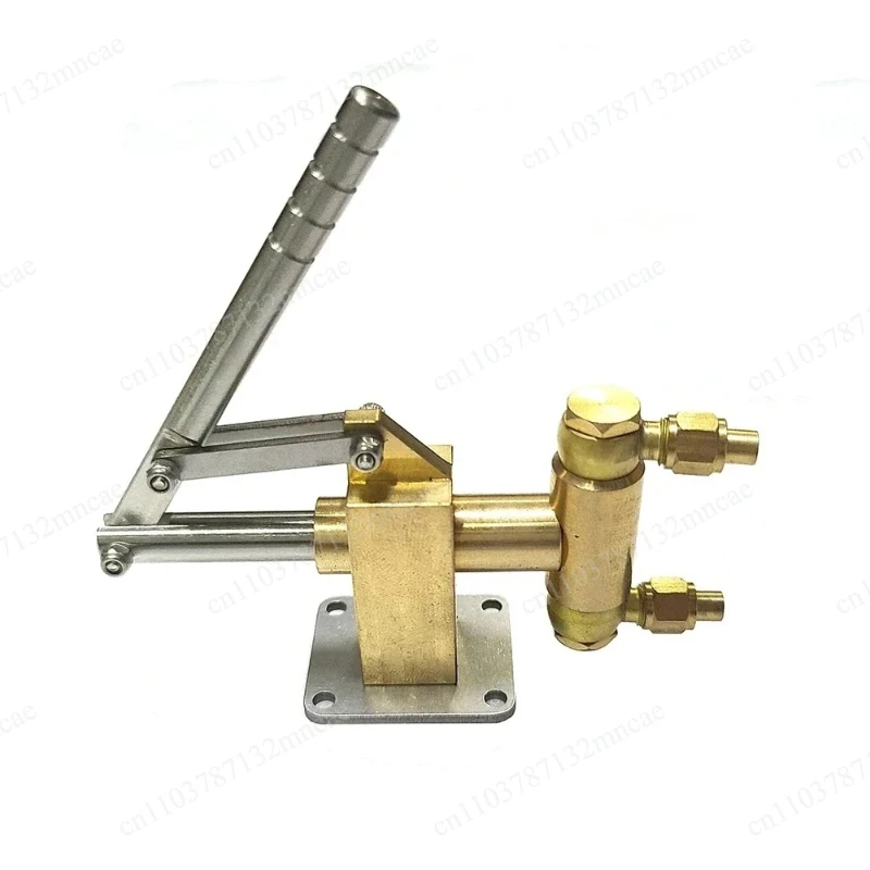 Gold Mini Brass Steam Engine Boiler Hand Feed Pump with Piston - M8