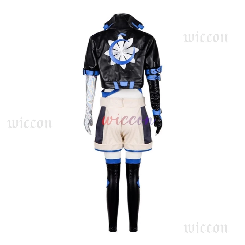 애니메이션 게임 라이벌 스노우 루나 코스프레 여성 가죽 의상 변장 복장 여성 롤 플레잉 신발 Disfraz Halloween Suit