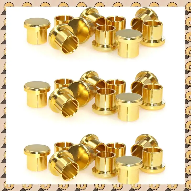 

A003 30Pcs Gold Plated Short Circuit Socket Phono Connector RCA Shielding Jack Socket Protect Cover Cap, Gold