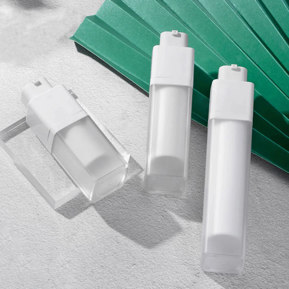 

3 Pcs Eye Cream Bottles Travel for Creams Airless Pump Lotion Dispenser Containers Refillable Man