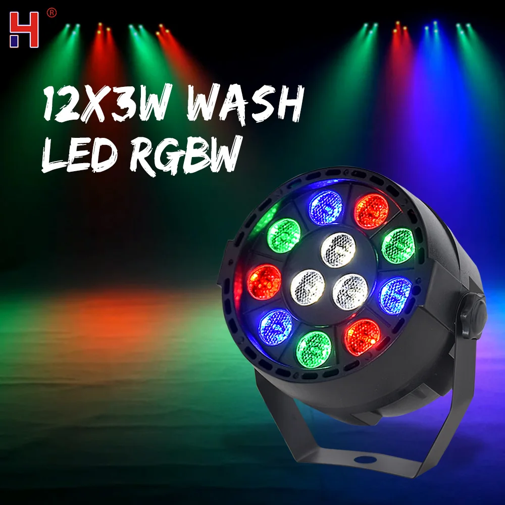 Mini LED 18x3W RGB/UV Flat Par Light DMX512 Wash Effect Profession Stage Lighting For Disco DJ Music Party Club Dance Floor