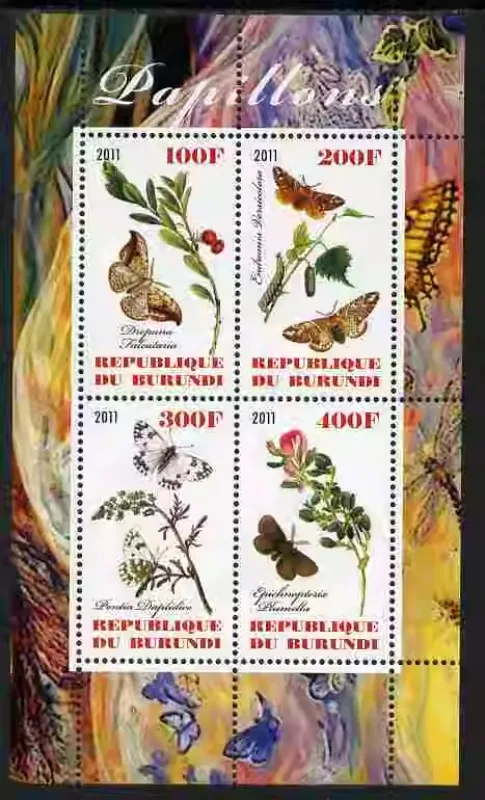 Burundi, 2011, Butterfly, Real Original, MNH