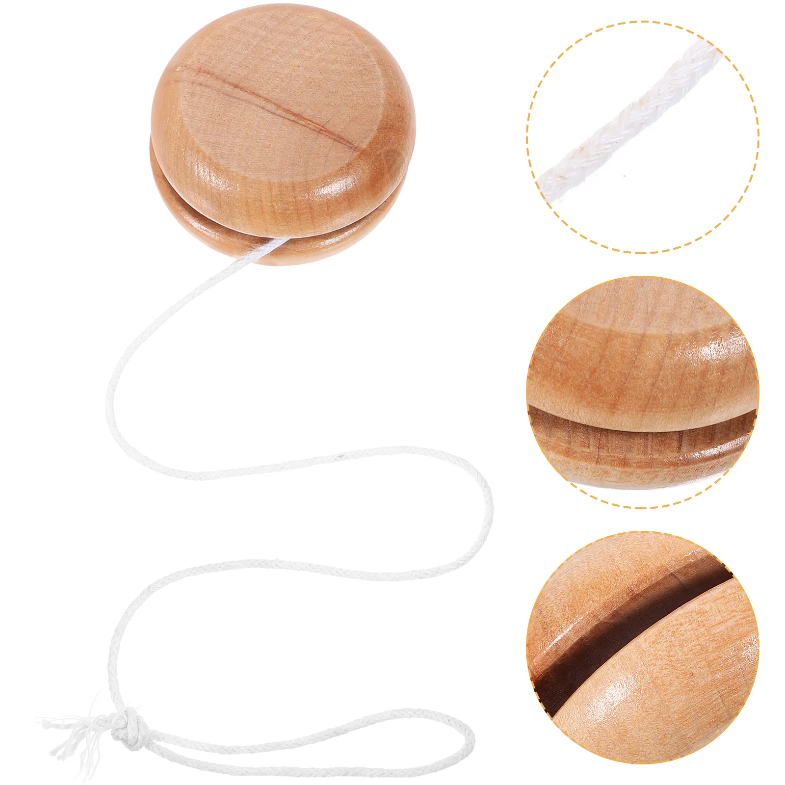 Wooden Yo-yo Ball Outdoor Yo-yo Ball Plain Yo-yo Ball Lovely Yo-yo Ball Yo-Yo Balls Wood String Ball Toy