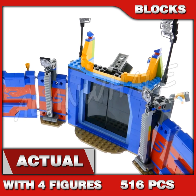 

516pcs Super Fighter Revengers Arena Clash Sliding Gate Wall Grandmaster 10839 Building Blocks Toy Compatible With Model