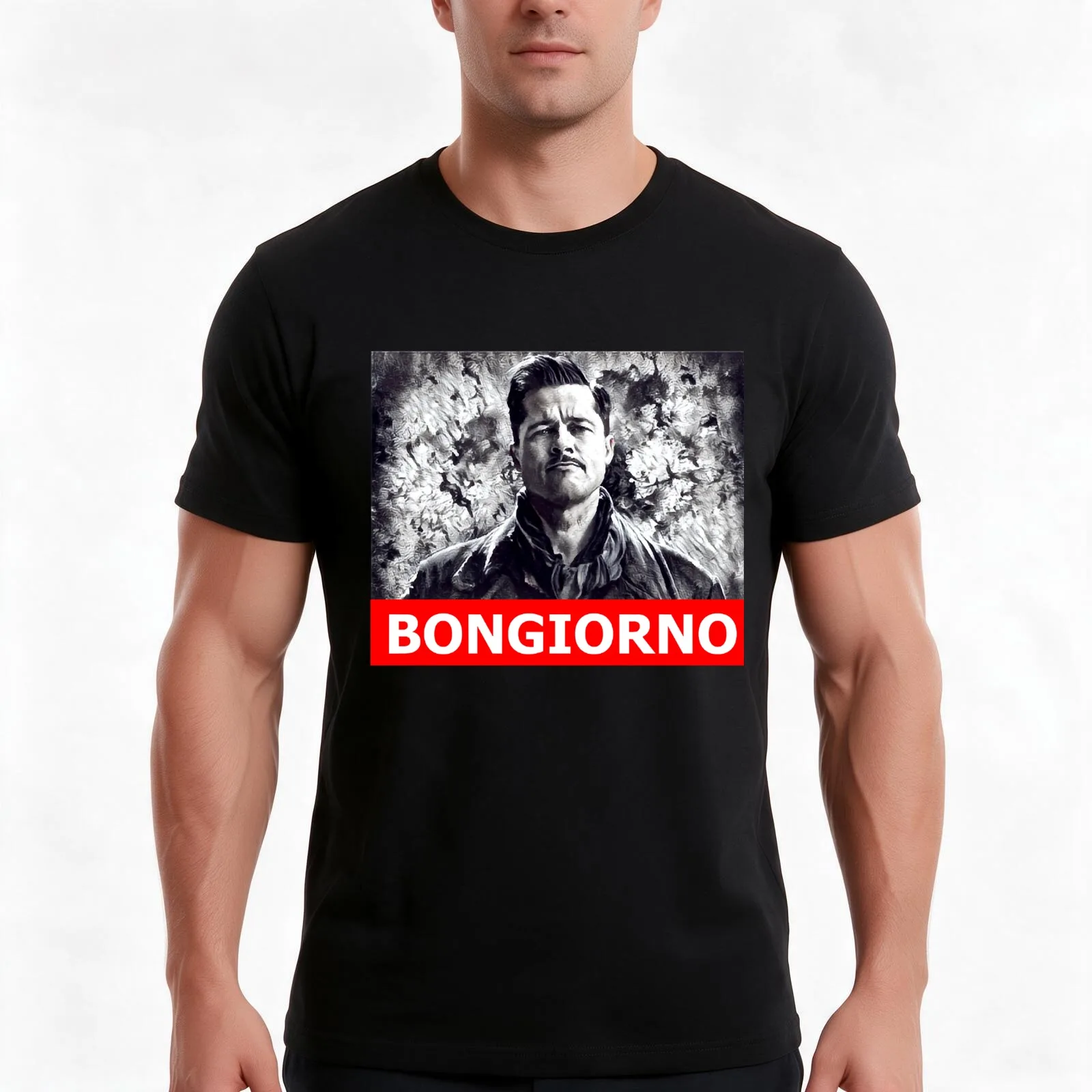 Inglorious Basterds Aldo Raine Classic T-Shirt, Summer Casual Cotton Tee, Oversized Streetwear Tops, Vintage Graphic Print
