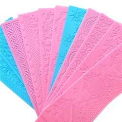 Mom&Pea GX307-17 Lace Pad Cake Decoration Fondant Cake 3D Mold Food Grade Silicone Mould