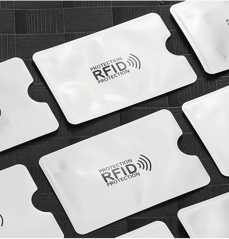 Neue 20Pcs Anti Rfid Karte Halter Blockieren Reader Lock Bank Karte ID Karte Fall Schutz Metall Kreditkarte Halter aluminium Fall – Detail 8