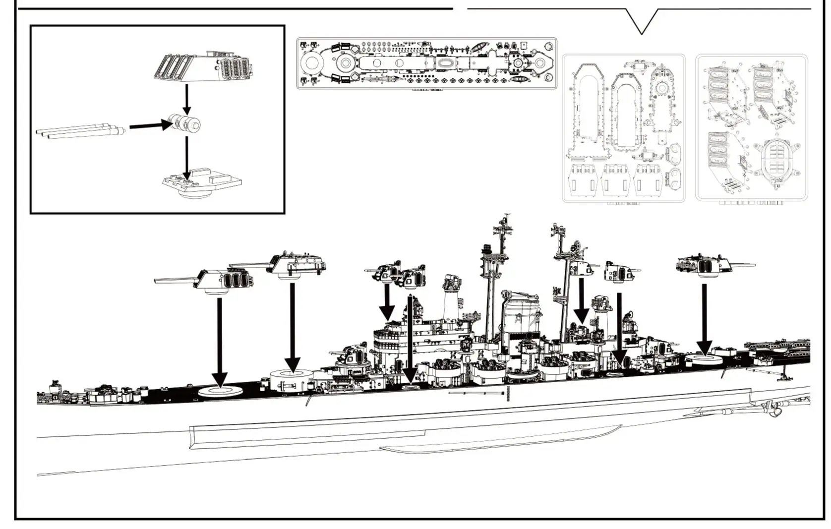 

Круизер ВМС США Des Moines Full Hull SSMODEL SSC569 1/700 1/350 1/200 1/144, комплект военной модели