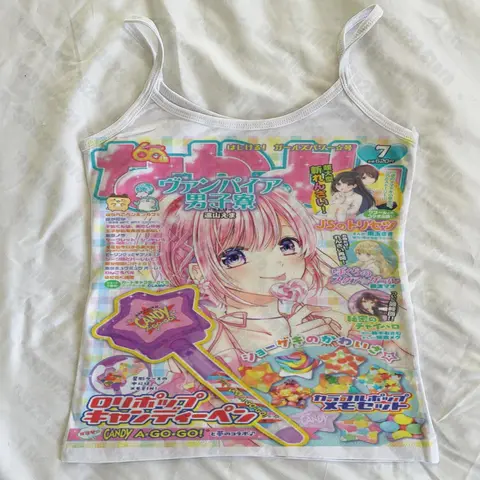 Estetica retrò Harajuku Anime Stampa Carro armato per bambini Abbigliamento donna Punk Gotico Grunge Stampa Canotte sottili Crop Top Y2k Style anni '90