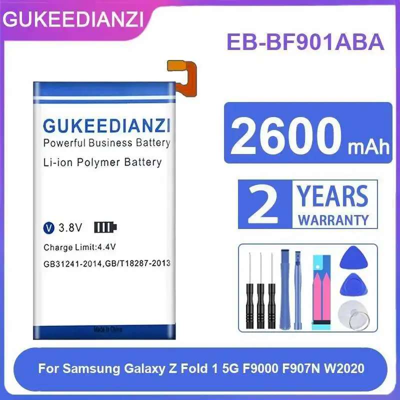 

2600Mah EB-BF901ABA Mobile Phone Battery For Samsung Galaxy Z Fold 1 5G F9000 F907N W2020 Long Lasting