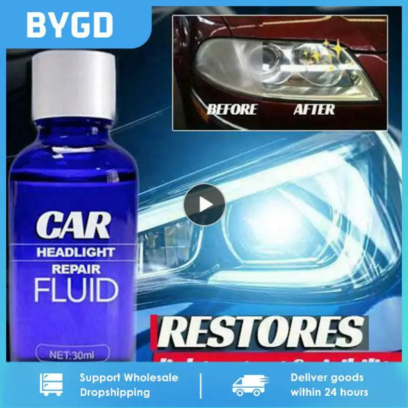 

Car Headlight Restoration Kit Headlamp Scratch Remover Repair Refurbish Long Lasting UV Protection Car Polish Liquid Cleaners