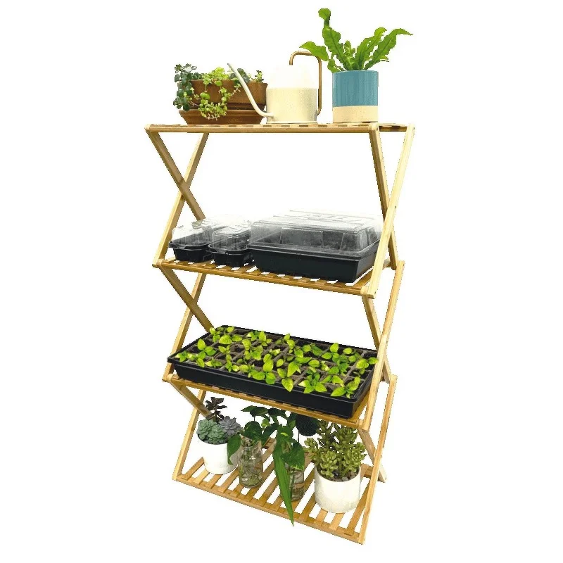 

Natural Bamboo Plant Stand 28” x 13” x 38” 4-Tier