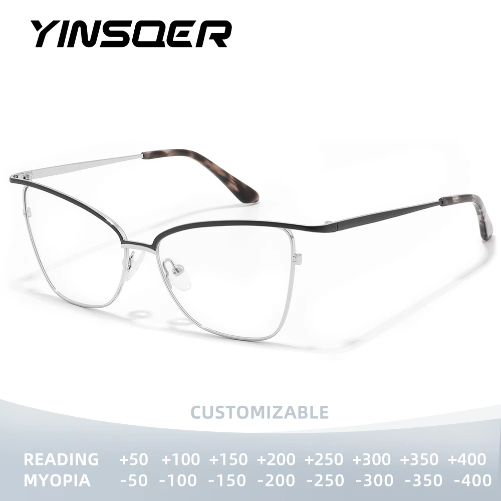 

YINSQER модные очки «кошачий глаз» по рецепту женские очки с защитой от синих лучей/новорожденных/пресбиопии женские очки по индивидуальному заказу