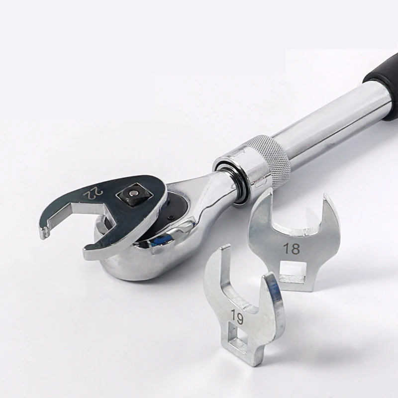 Chiave per azionamento da 3/8 pollici Chiave per estremità aperta con piede di corvo Set di chiavi Utensili manuali Chiave per azionamento 10mm-22mm Chiave per clacson Testa di riparazione