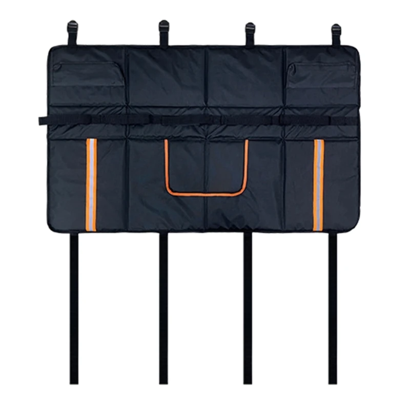 

T3LF Rear Gate Mounted Bike Cover For Pickup Trucks Accommodates 5 Bikes Dense Polyester Fabric Scratch Guard Design