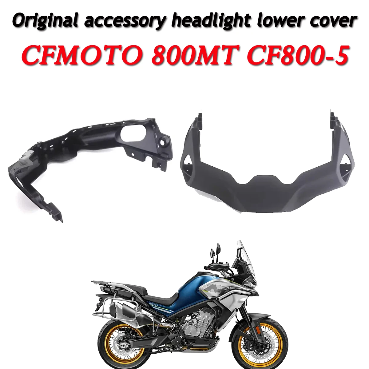 

Motorcycle Accessories 800MT Headlight Undercover CF800-5 Headlight Undercover Headcover Fit For CFMOTO MT800 MT-800