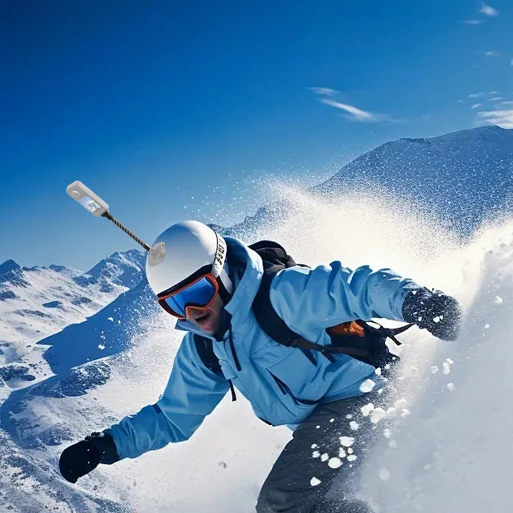 Action Camera Carbon Fiber Extension Pole Stick 1/4'' Screw Stabilizer Rod Monopod for Insta360X4 for Gopro Hero 13 Sport Camera