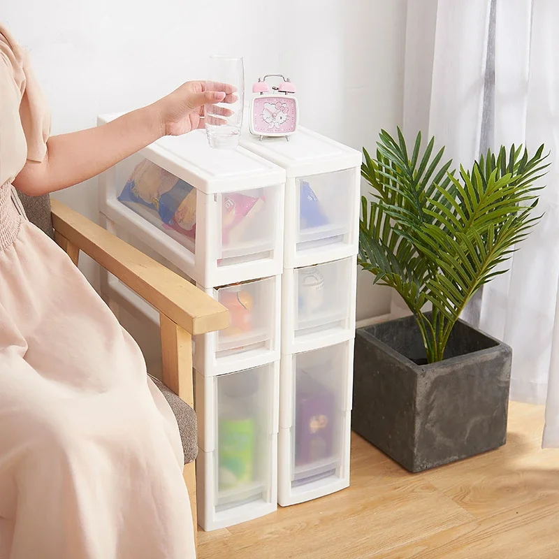 

Kitchen bathroom drawers quilted storage cabinets toilet storage narrow cabinet multi-layer combination plastic storage cabinet