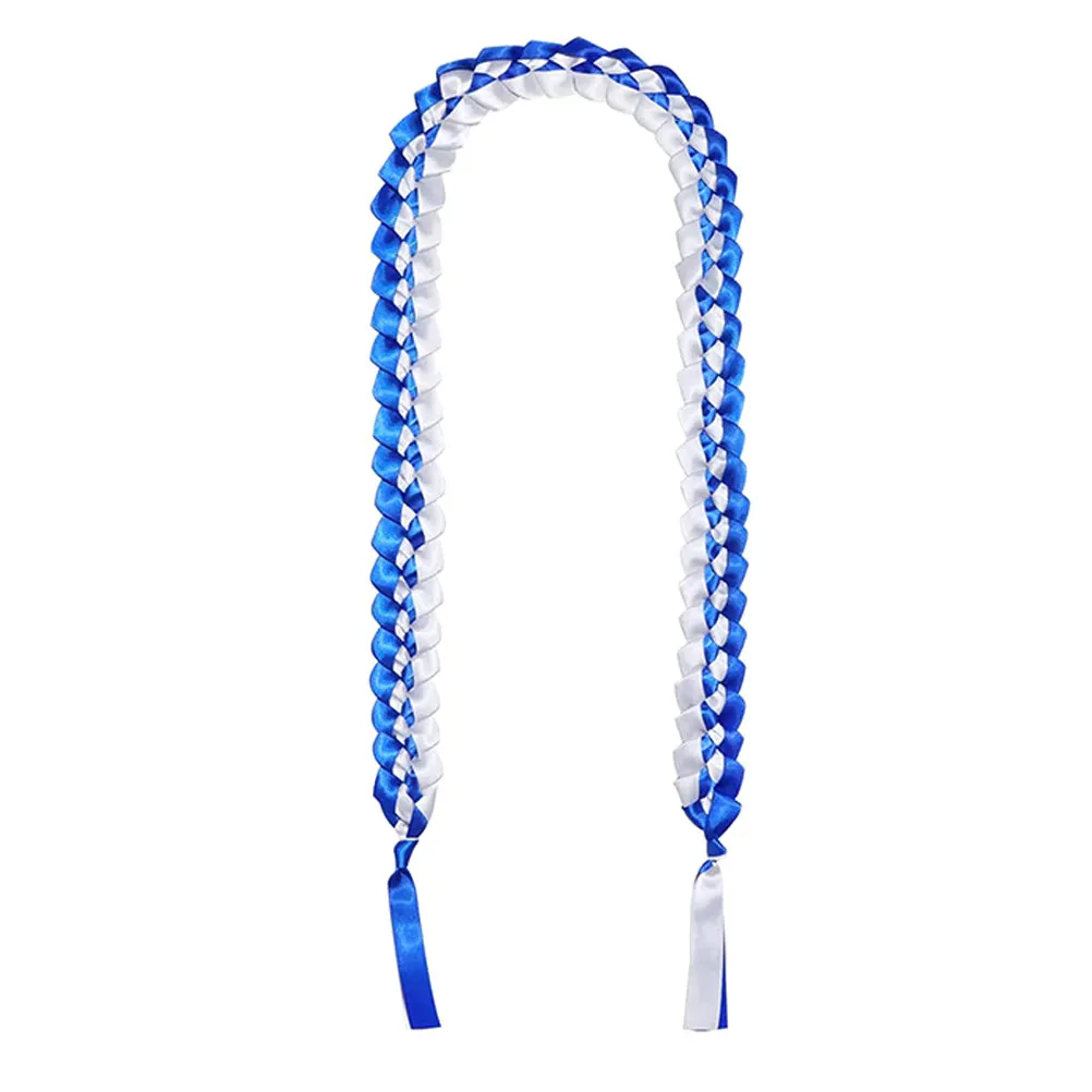 

Class of 2025 Graduation Lei Double Layer Braided Ribbon Necklace Ceremony Decoration Graduation Cords Ropes