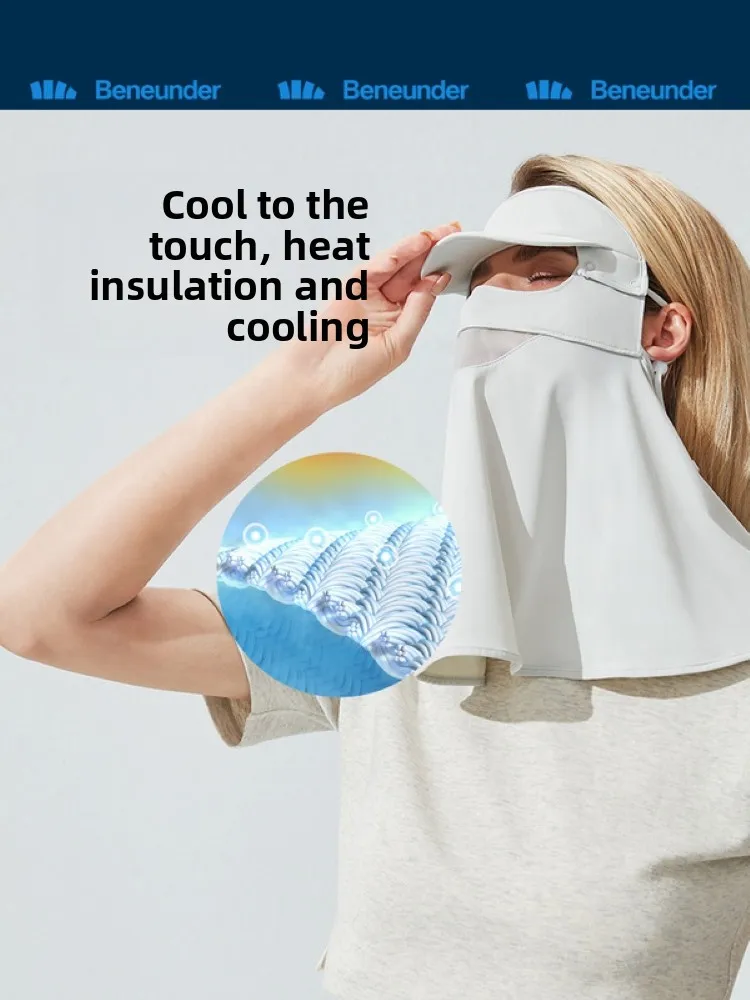 

Banana Leaf Neck Protection Sunshade Face Mask Women's Sunscreen Mask UV Protection Breathable Face Bikini Driving Face Mask ...