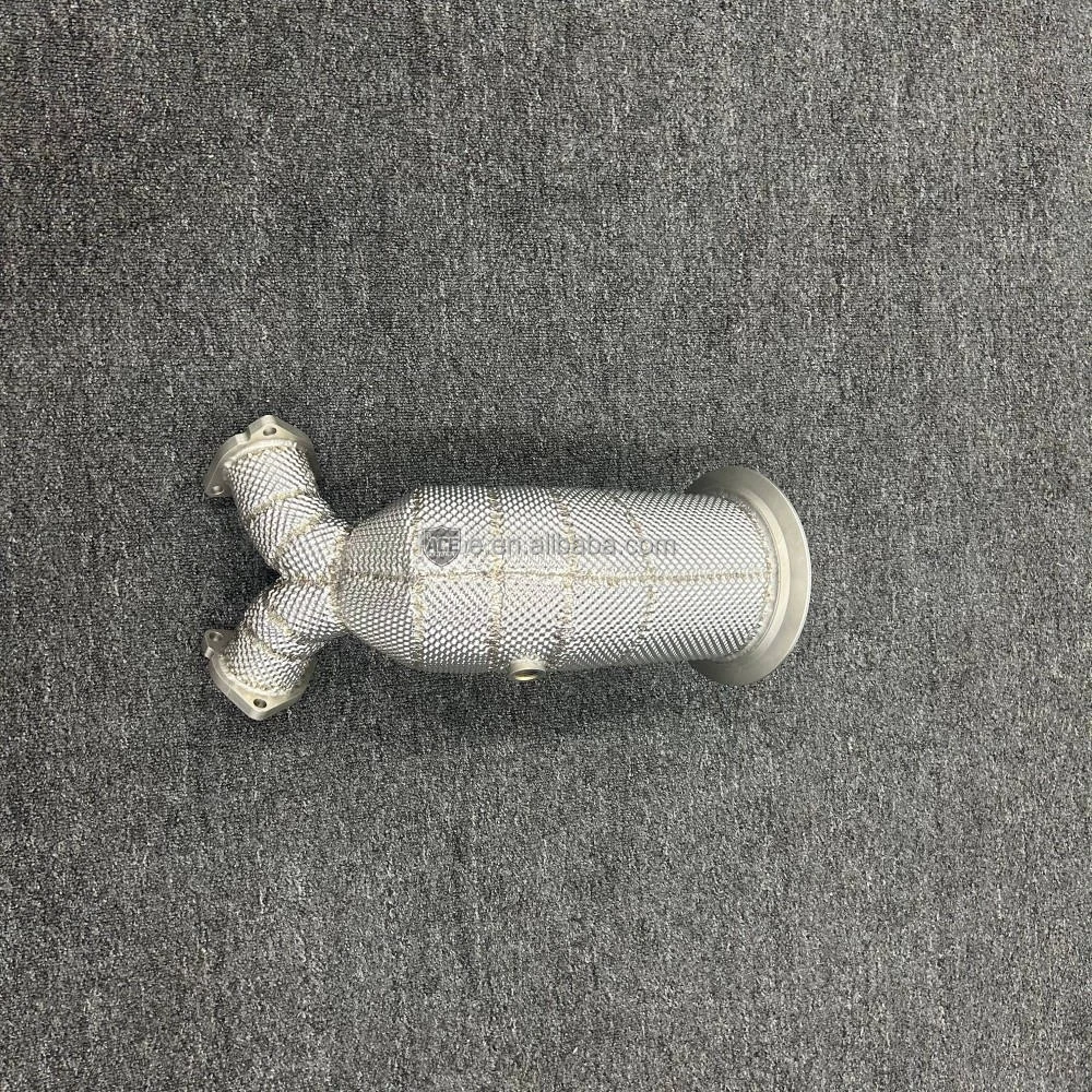 ACE Hochleistungs-Edelstahl-Downpipe mit Wärmeisolierung und 3-Wege-Katalysator für den neuen Audi SQ5 3.0T National V – Detail 6