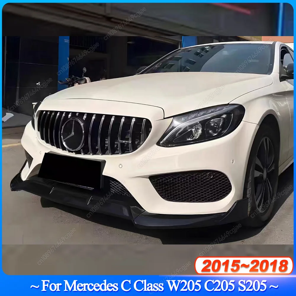 

Для Mercedes-Benz C-класса W205 C205 S205 C160 C180 C200 C260 C300 C350e C450 AMG 2015-2018: передний бампер, сплиттеры, диффузор, накладки на бампер