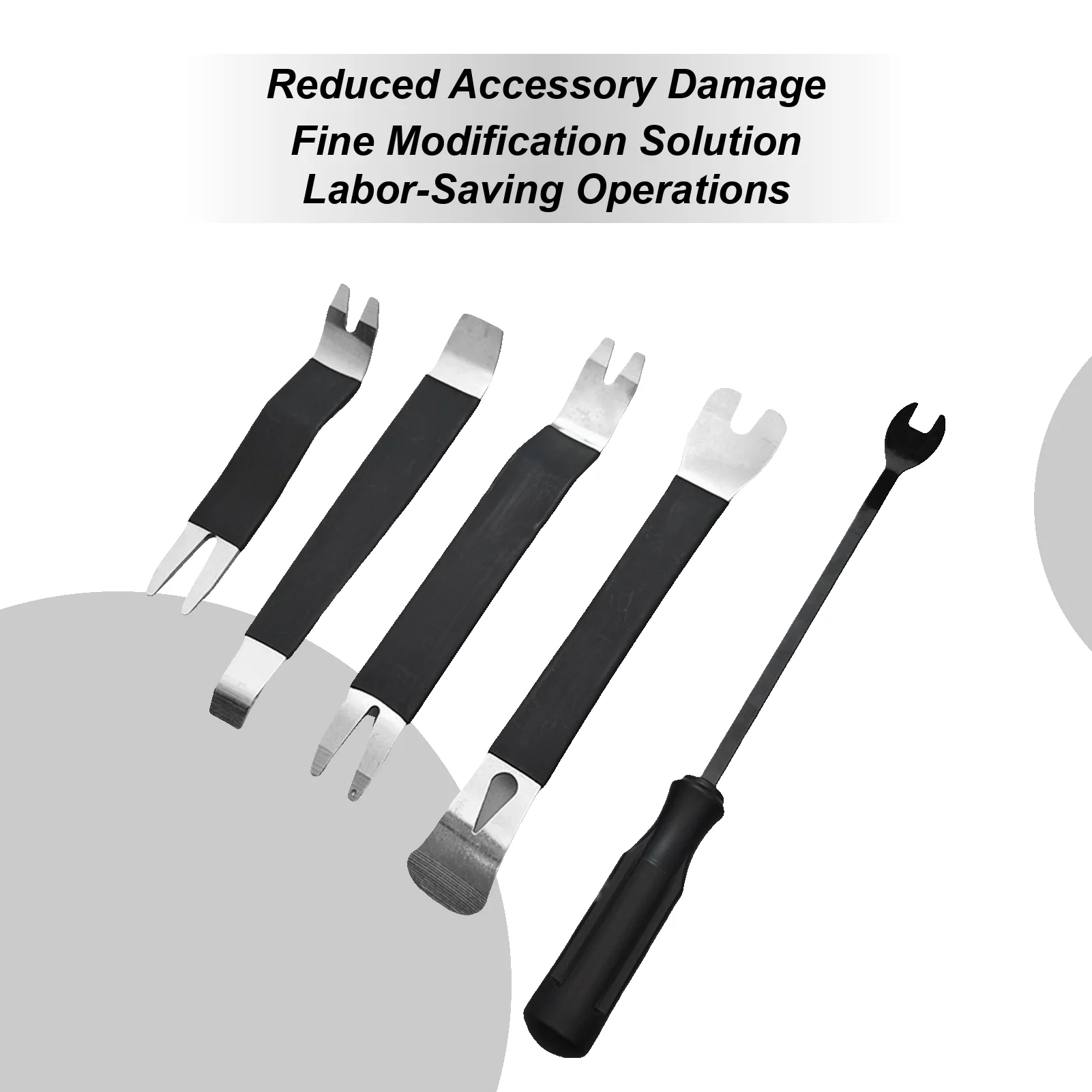 

Car Trim Removal Tool 5 Pieces Heavy Duty Universal Interior Repair Kit Door Window Audio Dashboard Pry Tool For Vehicle
