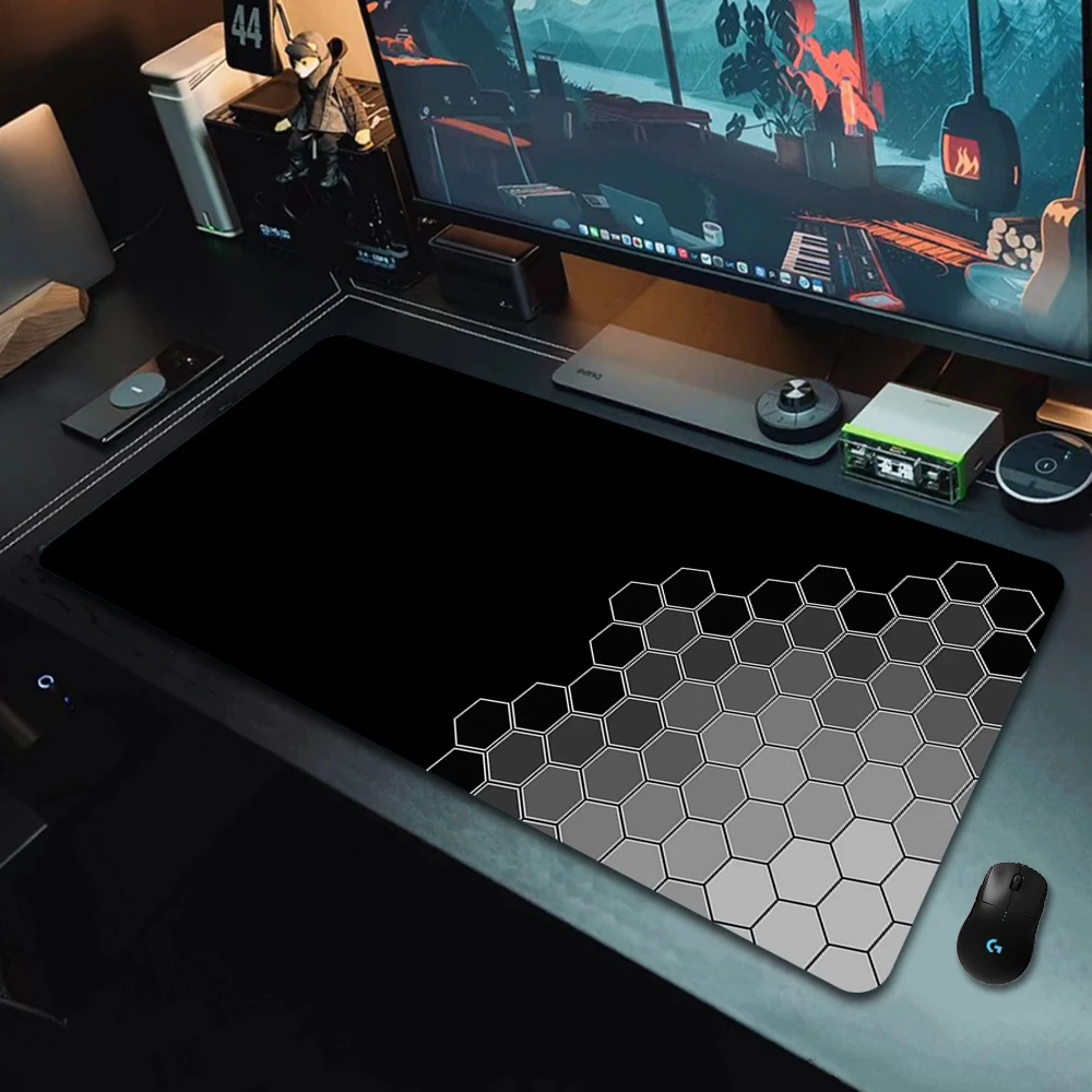 90X40Cm Geometrische Art Grote Gaming Muismat Gamer Grote Muis Mat Computer Gaming Vergrendeling Rand Mousepad Toetsenbord bureau Muizen Pad