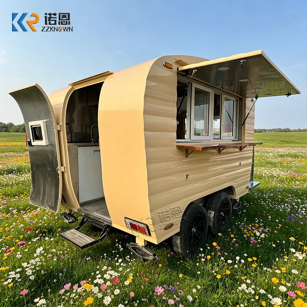 Custom Made Mobile Food Truck Fast Food Pizza Hot Dog Trailer Coffee Snack Sandwich Food Trailer for Sale